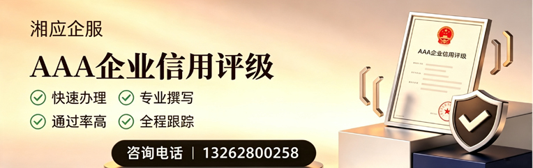 武汉AAA企业信用评级申请服务