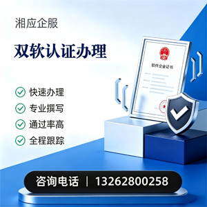 武汉双软认证申报服务