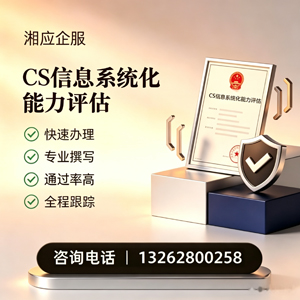 武汉CS信息系统化能力评估申报服务