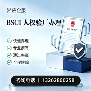 武汉BSCI人权验厂申请服务