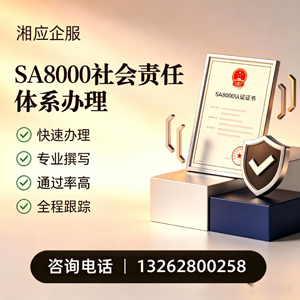 武汉SA8000社会责任体系认证服务